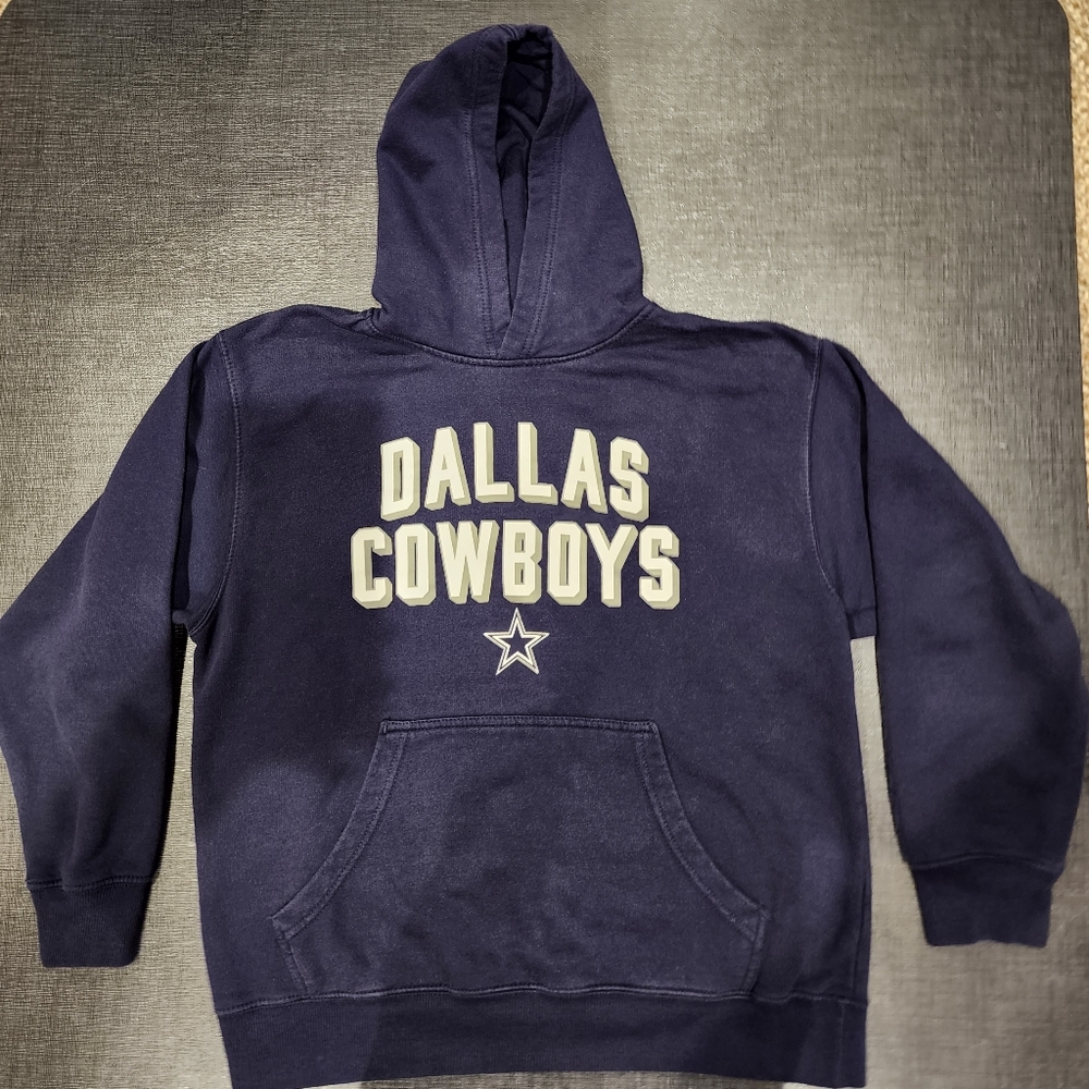 Boys Dallas Cowboys Authentic Hoodie Size Youth L (16-18)
